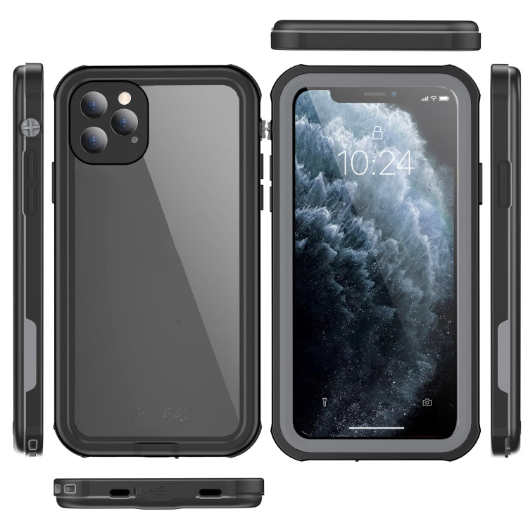 For iPhone 11 Waterproof Full Coverage PC + TPU Phone Case (Black) - iPhone 11 Cases by PMC Jewellery | Online Shopping South Africa | PMC Jewellery