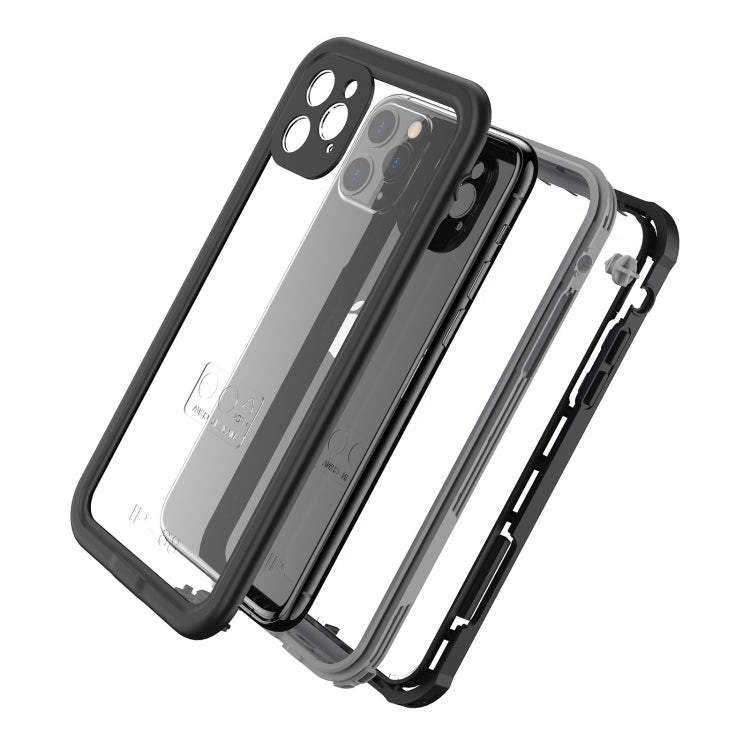 For iPhone 11 Waterproof Full Coverage PC + TPU Phone Case (Black) - iPhone 11 Cases by PMC Jewellery | Online Shopping South Africa | PMC Jewellery