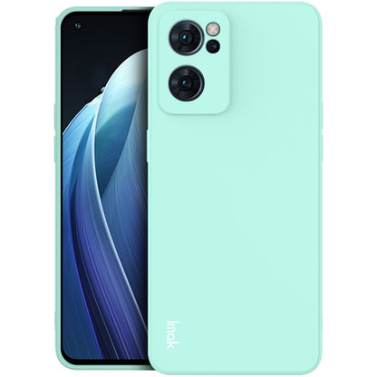 For OPPO Reno7 5G imak UC-4 Series Straight Edge TPU Soft Protective Case(Light Cyan) - OPPO Cases by imak | Online Shopping South Africa | PMC Jewellery | Buy Now Pay Later Mobicred