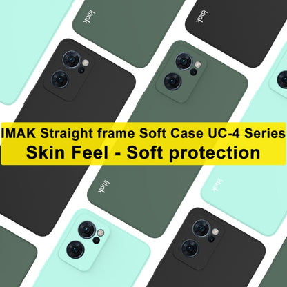 For OPPO Reno7 5G imak UC-4 Series Straight Edge TPU Soft Protective Case(Light Cyan) - OPPO Cases by imak | Online Shopping South Africa | PMC Jewellery | Buy Now Pay Later Mobicred