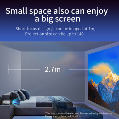 T7i 720P 200 ANSI Home Theater LED HD Digital Projector, Same Screen Version, UK Plug(Silver Grey) - LED Projector by PMC Jewellery | Online Shopping South Africa | PMC Jewellery | Buy Now Pay Later Mobicred