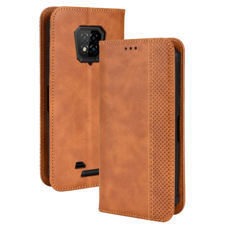 For Ulefone Armor 8 Magnetic Buckle Retro Texture Leather Phone Case(Brown) - Ulefone Cases by PMC Jewellery | Online Shopping South Africa | PMC Jewellery | Buy Now Pay Later Mobicred