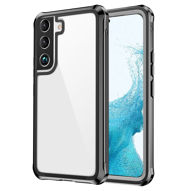 For Samsung Galaxy S22 5G RedPepper Transparent Dot Shockproof Waterproof PC + TPU Phone Case(Black) - free shipping - PMc TechLife - Order now!