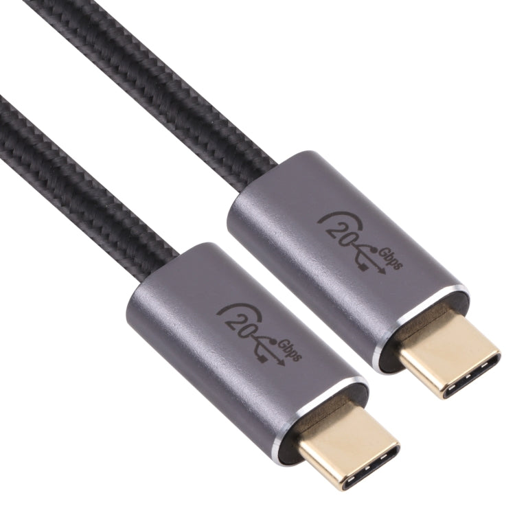 20Gbps USB 3.2 USB-C / Type-C Male to USB-C / Type-C Male Braided Data Cable, Cable Length:3m(Black) - Cable & Adapters by PMC Jewellery | Online Shopping South Africa | PMC Jewellery | Buy Now Pay Later Mobicred