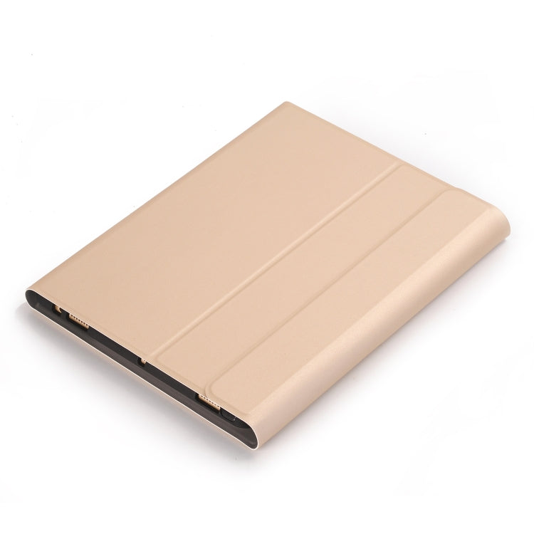A08B Bluetooth Keyboard Leather Case with Holder & TPU Pen Slot For Samsung Galaxy Tab A8 10.5 2021 SM-X205 / SM-X200(Gold) - Samsung Keyboard by PMC TechLife | Online Shopping South Africa | PMC TechLife