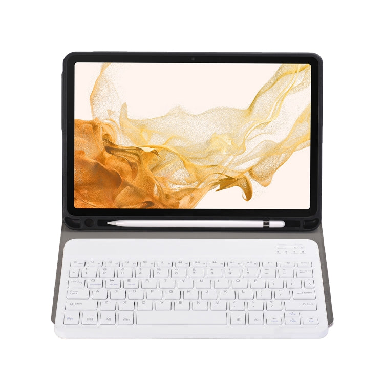 A870B Bluetooth Keyboard Leather Case with Holder & TPU Pen Slot For Samsung Galaxy Tab S8 11 inch SM-X700 / SM-X706(Rose Gold) - free shipping - PMC TechLife - Order now!