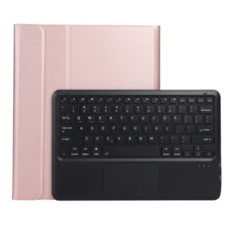 A800B-A Split Bluetooth Keyboard Leather Case with Holder & Pen Slot & Touchpad For Samsung Galaxy Tab S8+ X800(Rose Gold) - Samsung Keyboard by PMC TechLife | Online Shopping South Africa | PMC TechLife