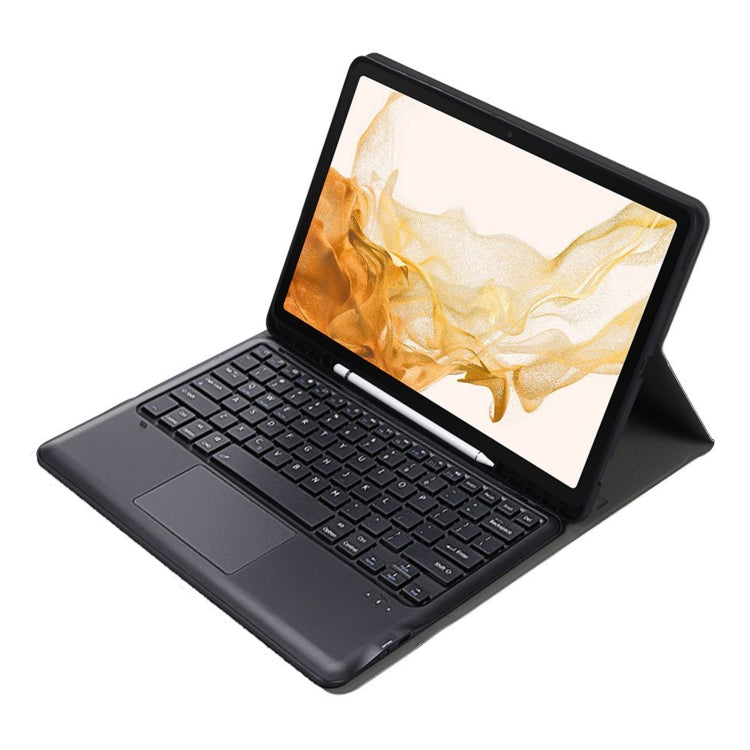 A800B-A Split Bluetooth Keyboard Leather Case with Holder & Pen Slot & Touchpad For Samsung Galaxy Tab S8+ X800(Rose Gold) - Samsung Keyboard by PMC TechLife | Online Shopping South Africa | PMC TechLife