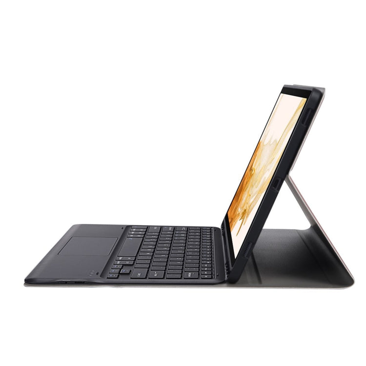 A800B-A Split Bluetooth Keyboard Leather Case with Holder & Pen Slot & Touchpad For Samsung Galaxy Tab S8+ X800(Rose Gold) - Samsung Keyboard by PMC TechLife | Online Shopping South Africa | PMC TechLife