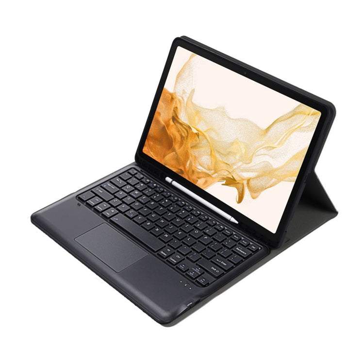 A800B-A Split Bluetooth Keyboard Leather Case with Holder & Pen Slot & Touchpad For Samsung Galaxy Tab S8+ X800(Blue) - free shipping - PMC TechLife - Order now!
