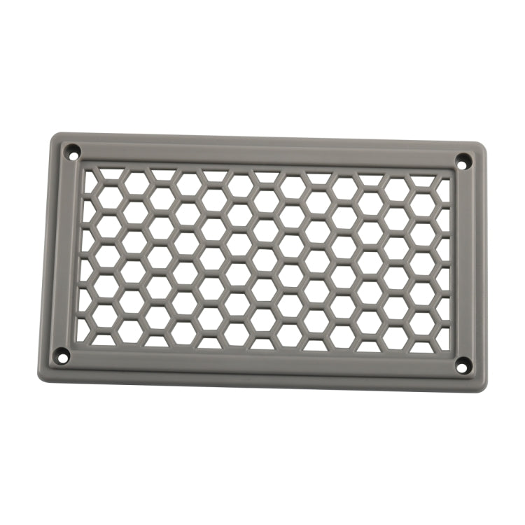 A6791 198x114mm RV / Bus Hexagon Pattern Air Inlet Panel with Screws(Grey) - Air Conditioning System by PMC Jewellery | Online Shopping South Africa | PMC Jewellery