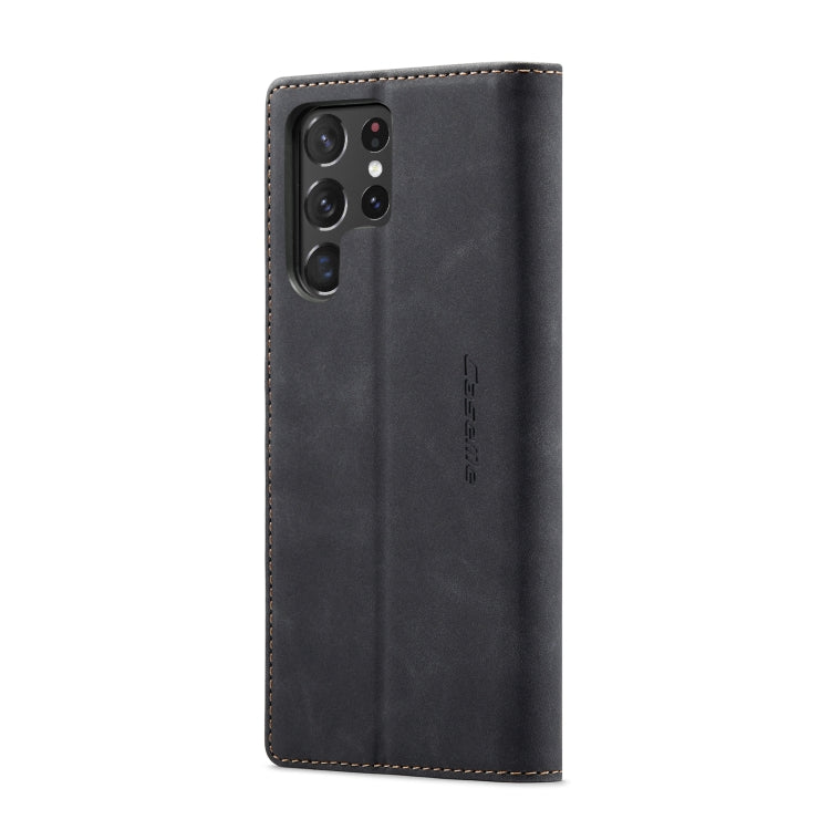 For Samsung Galaxy S22 Ultra 5G CaseMe 013 Multifunctional Leather Phone Case(Black) - free shipping - PMC TechLife - Order now!
