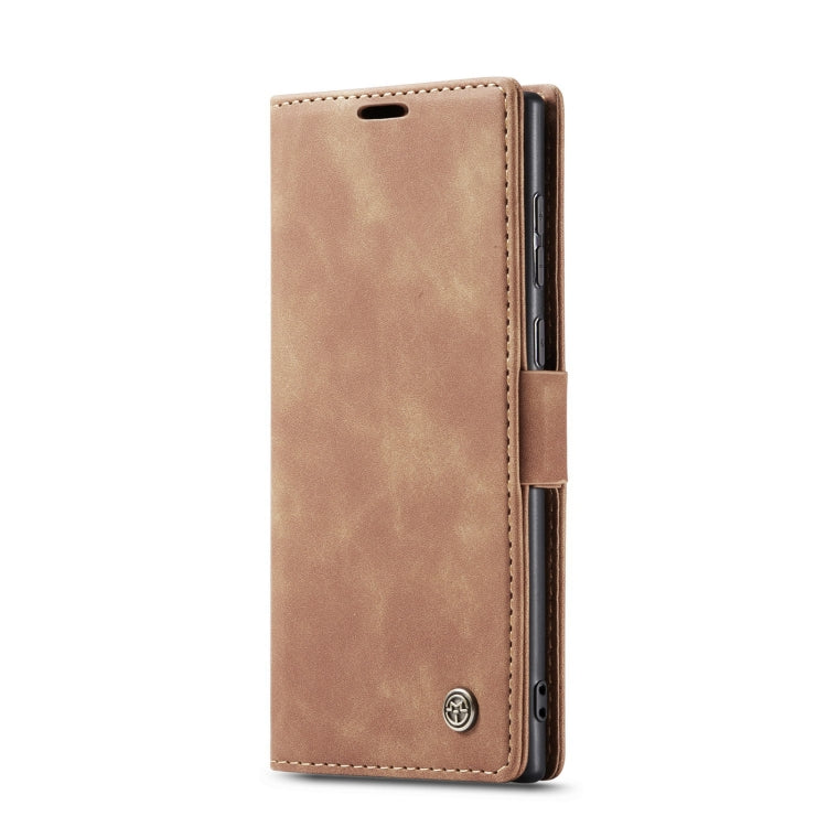 For Samsung Galaxy S22 Ultra 5G CaseMe 013 Multifunctional Leather Phone Case(Brown) - free shipping - PMC TechLife - Order now!