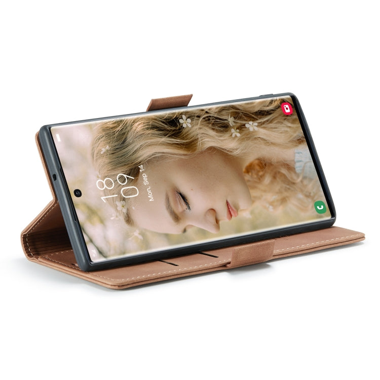 For Samsung Galaxy S22 Ultra 5G CaseMe 013 Multifunctional Leather Phone Case(Brown) - free shipping - PMC TechLife - Order now!