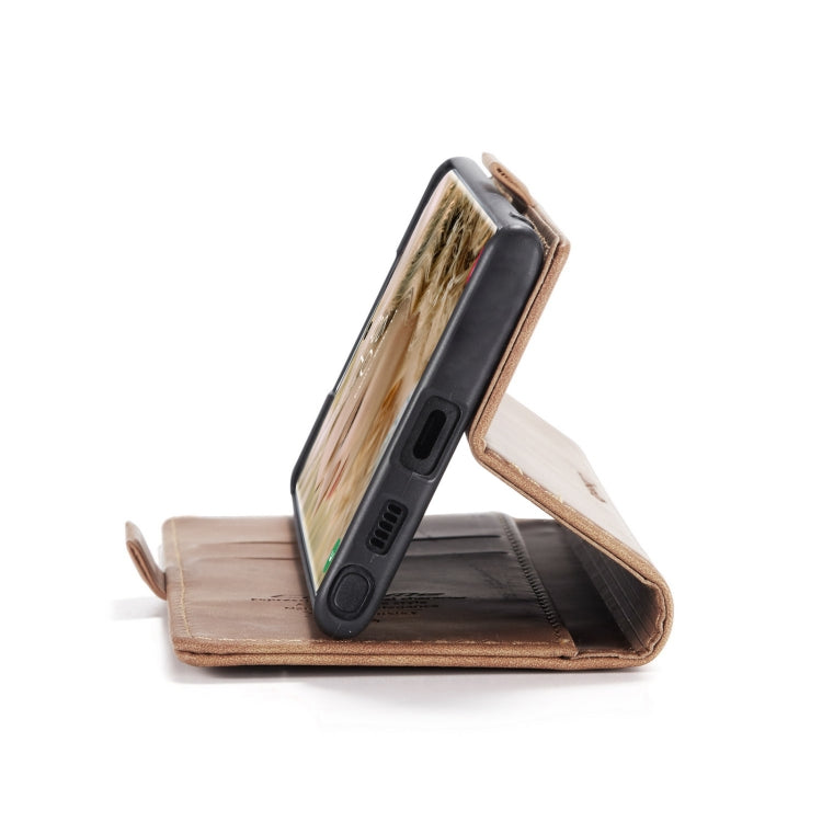 For Samsung Galaxy S22 Ultra 5G CaseMe 013 Multifunctional Leather Phone Case(Brown) - free shipping - PMC TechLife - Order now!