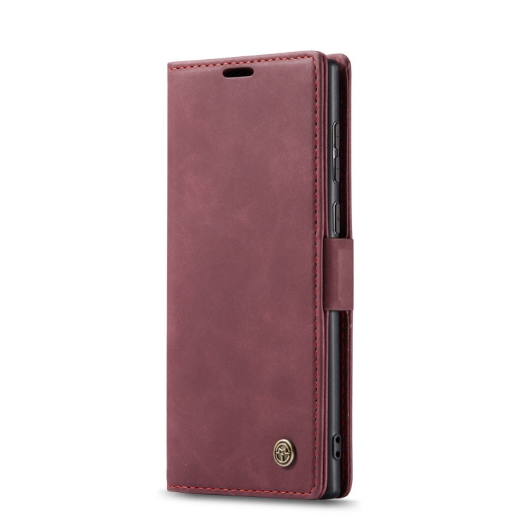 For Samsung Galaxy S22 Ultra 5G CaseMe 013 Multifunctional Leather Phone Case(Wine Red) - free shipping - PMC TechLife - Order now!
