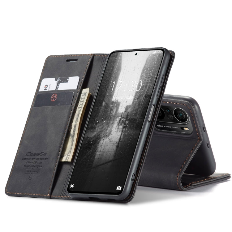 For Xiaomi Redmi K40 / K40 Pro / Poco F3／Mi 11i／Mi 11X／Mi 11X Pro CaseMe 013 Multifunctional Leather Phone Case(Black) - Xiaomi Cases by CaseMe | Online Shopping South Africa | PMC Jewellery | Buy Now Pay Later Mobicred