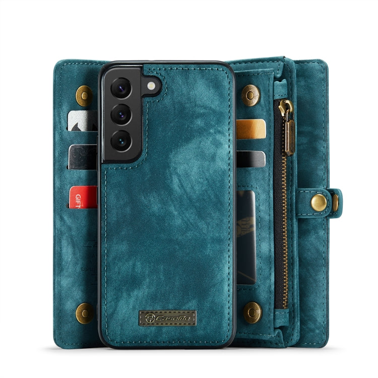 For Samsung Galaxy S22 5G CaseMe-008 Detachable Multifunctional Horizontal Flip Leather Case(Green) - Galaxy S22 5G Cases by CaseMe | Online Shopping South Africa | PMC Jewellery | Buy Now Pay Later Mobicred