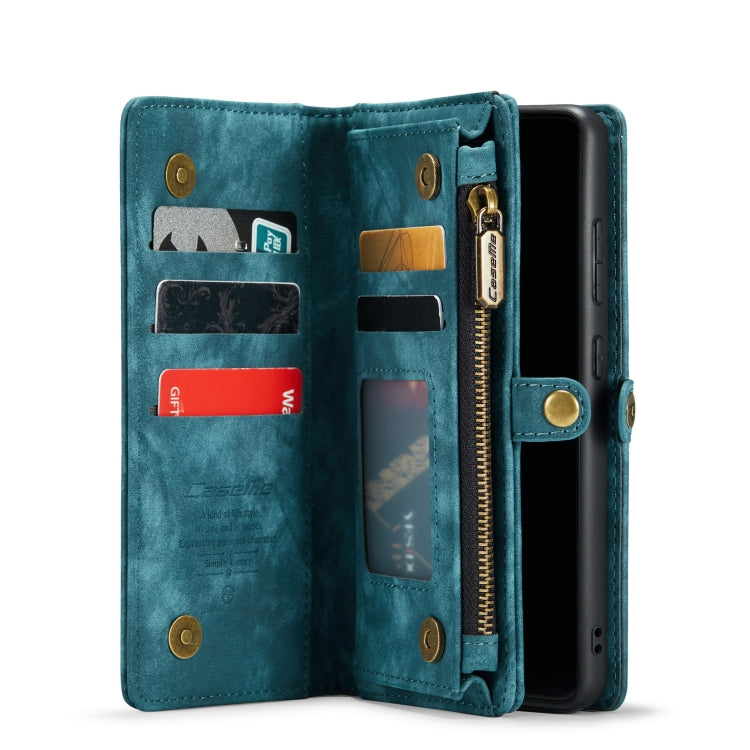 For Samsung Galaxy S22+ 5G CaseMe-008 Detachable Multifunctional Horizontal Flip Leather Case(Green) - free shipping - PMC Jewellery - Order now!