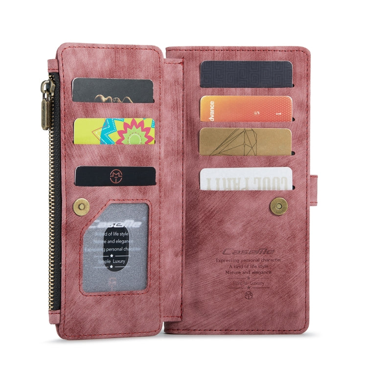 For Samsung Galaxy S22 5G CaseMe C30 Multifunctional Phone Leather Case with Holder & Card Slot & Wallet(Red) - free shipping - PMC Jewellery - Order now!