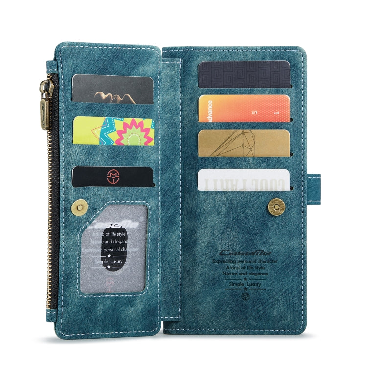 For Samsung Galaxy S22 5G CaseMe C30 Multifunctional Phone Leather Case with Holder & Card Slot & Wallet(Blue) - free shipping - PMC Jewellery - Order now!