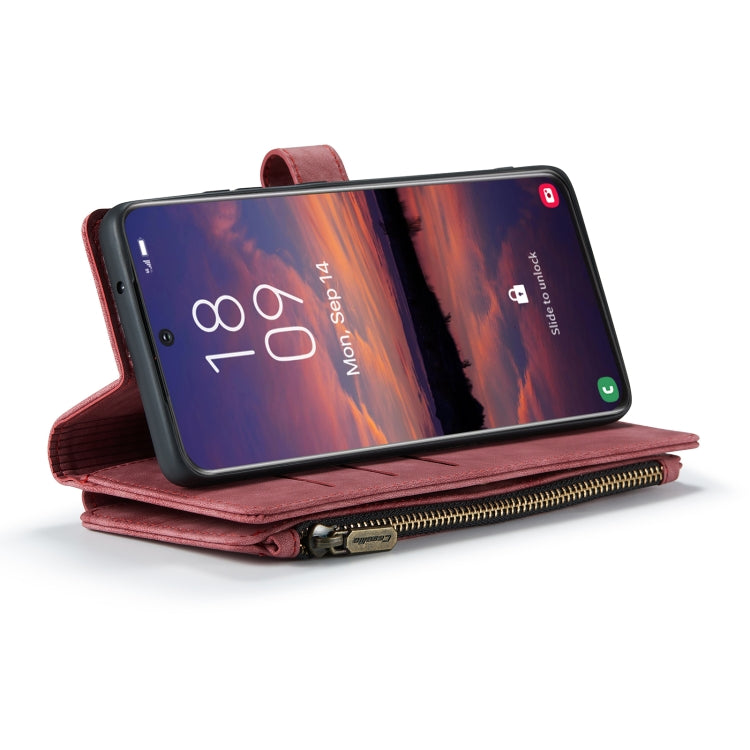 For Samsung Galaxy S22+ 5G CaseMe C30 Multifunctional Phone Leather Case with Holder & Card Slot & Wallet(Red) - Galaxy S22+ 5G Cases by CaseMe | Online Shopping South Africa | PMC Jewellery | Buy Now Pay Later Mobicred