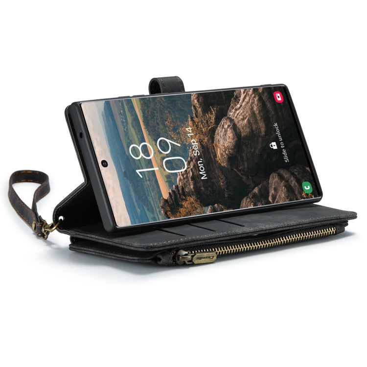 For Samsung Galaxy S22 Ultra 5G CaseMe C30 Multifunctional Phone Leather Case with Holder & Card Slot & Wallet(Black) - free shipping - PMC Jewellery - Order now!