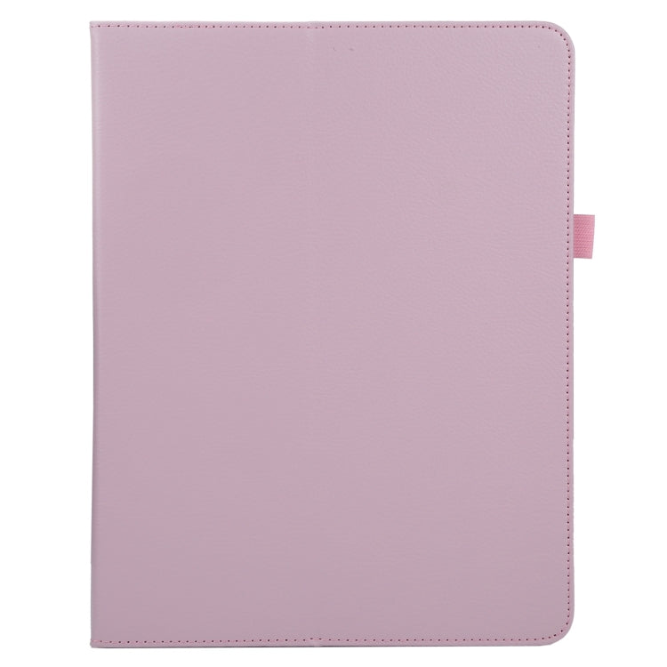 For iPad Air 13 2024 / iPad Pro 12.9 2022 / 2021 / 2020 / 2018 Litchi Texture Solid Color Leather Tablet Case(Pink) - iPad Pro 12.9 (2022/2021) Cases by PMC TechLife | Online Shopping South Africa | PMC TechLife | Buy Now Pay Later Mobicred