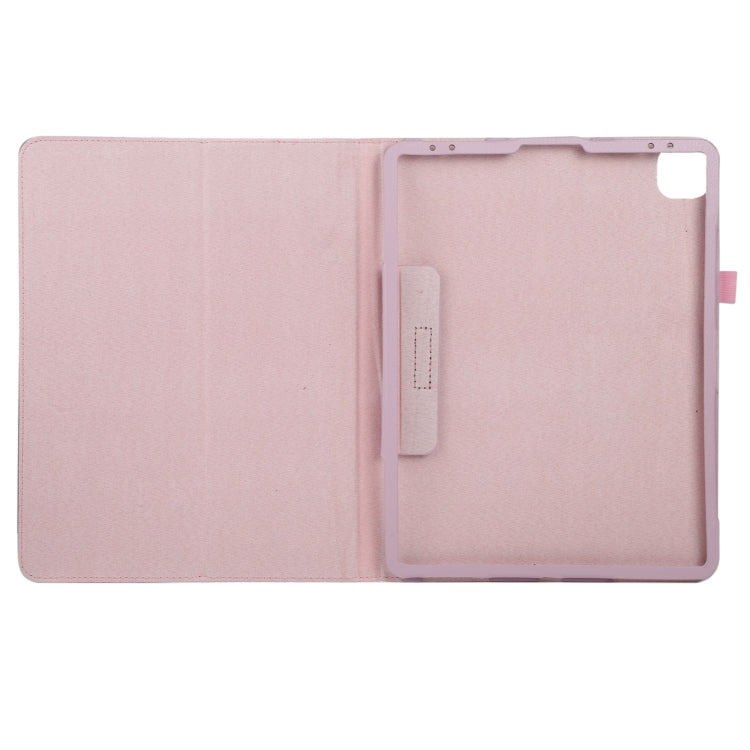 For iPad Air 13 2024 / iPad Pro 12.9 2022 / 2021 / 2020 / 2018 Litchi Texture Solid Color Leather Tablet Case(Pink) - iPad Pro 12.9 (2022/2021) Cases by PMC TechLife | Online Shopping South Africa | PMC TechLife | Buy Now Pay Later Mobicred