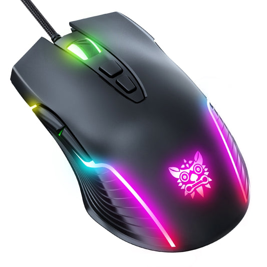 ONIKUMA CW905 RGB Lighting Wired Mouse(Black) - Wired Mice by ONIKUMA | Online Shopping South Africa | PMC Jewellery | Buy Now Pay Later Mobicred