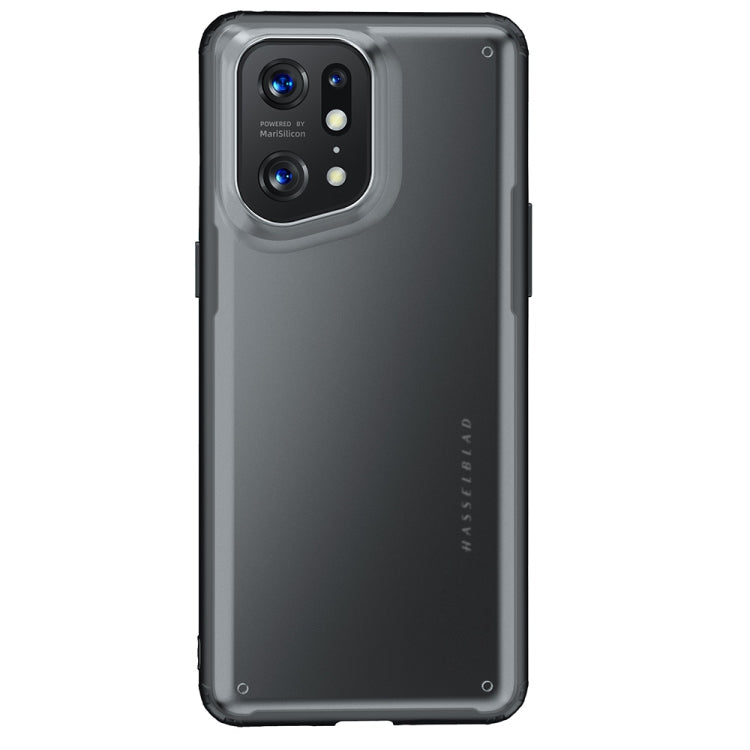 For OPPO Find X5 Pro Armor PC + TPU Shockproof Phone Case(Black) - OPPO Cases by PMC Jewellery | Online Shopping South Africa | PMC Jewellery