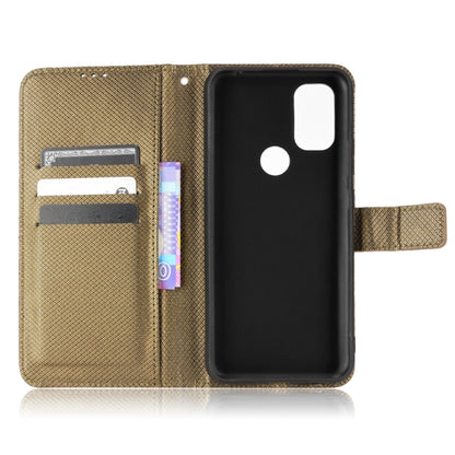 For Blackview A70 2021 Diamond Texture Leather Phone Case(Brown) - More Brand by PMC Jewellery | Online Shopping South Africa | PMC Jewellery | Buy Now Pay Later Mobicred