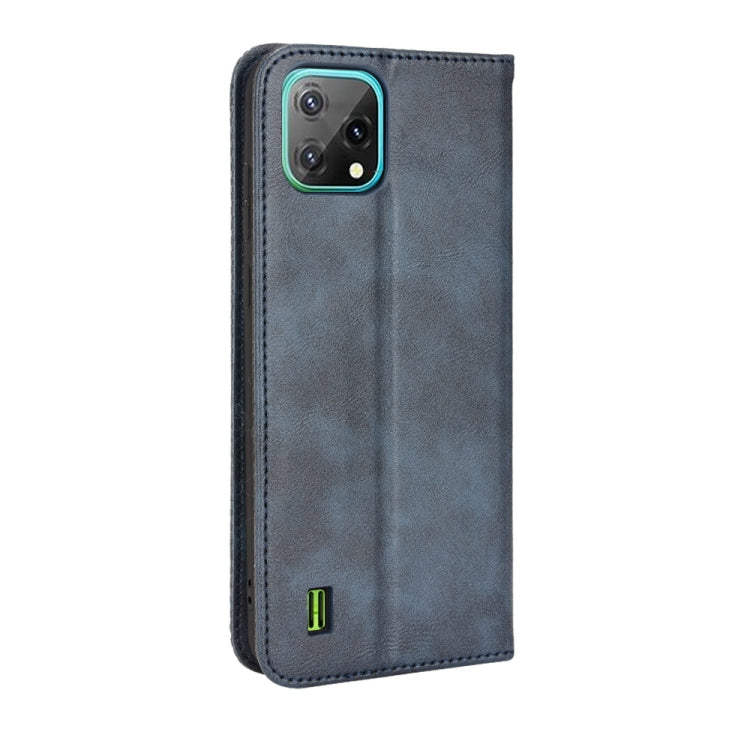 For Blackview A55 Magnetic Buckle Retro Crazy Horse Leather Phone Case(Blue) - More Brand by PMC Jewellery | Online Shopping South Africa | PMC Jewellery | Buy Now Pay Later Mobicred