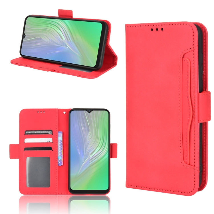 For Blackview A55 Skin Feel Calf Pattern Leather Phone Case(Red) - More Brand by PMC Jewellery | Online Shopping South Africa | PMC Jewellery | Buy Now Pay Later Mobicred