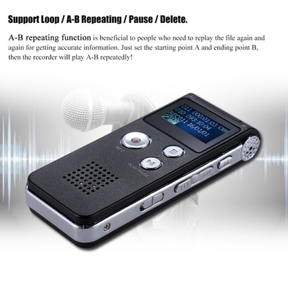 SK-012 16GB USB Dictaphone Digital Audio Voice Recorder with WAV MP3 Player VAR Function(Grey) - Other Style by PMC Jewellery | Online Shopping South Africa | PMC Jewellery | Buy Now Pay Later Mobicred