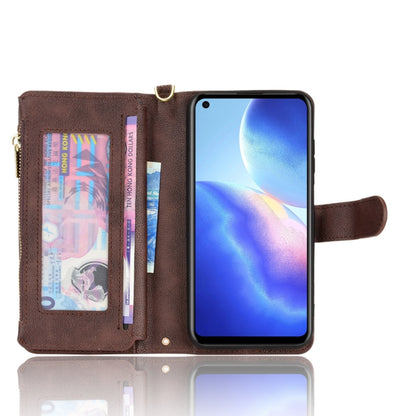 For Blackview A90 Litchi Texture Zipper Leather Phone Case(Brown) - More Brand by PMC Jewellery | Online Shopping South Africa | PMC Jewellery | Buy Now Pay Later Mobicred