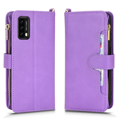 For Blackview A90 Litchi Texture Zipper Leather Phone Case(Purple) - More Brand by PMC Jewellery | Online Shopping South Africa | PMC Jewellery | Buy Now Pay Later Mobicred