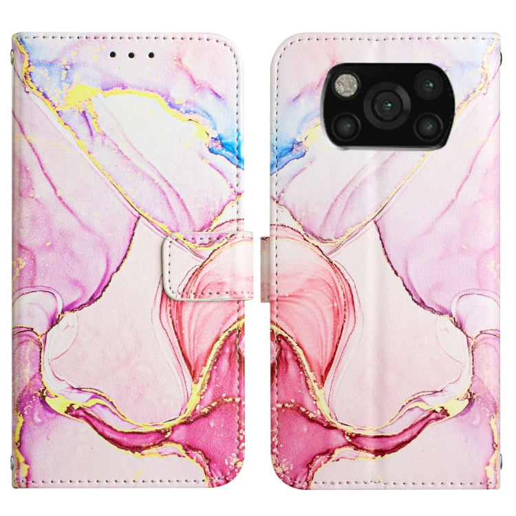 For Xiaomi Poco X3 NFC / X3 Pro / X3 PT003 Marble Pattern Flip Leather Phone Case(Rose Gold LS005) - Xiaomi Cases by PMC TechLife | Online Shopping South Africa | PMC TechLife