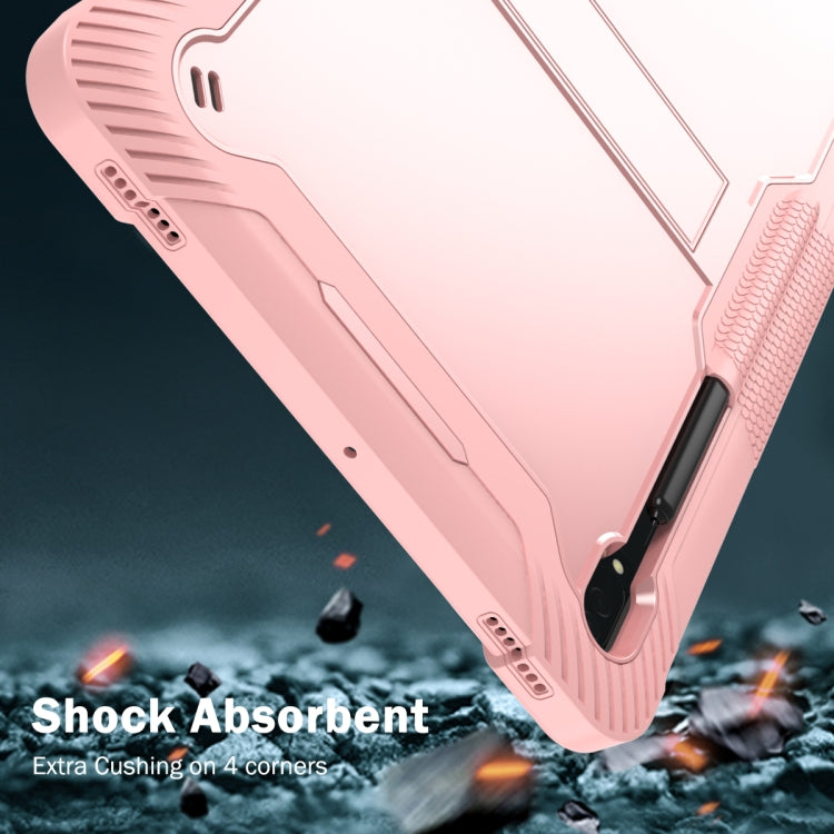 For Samsung Galaxy Tab S9  Ultra / S8 Ultra Silicone + PC Shockproof Protective Tablet Case(Rose Gold) - Galaxy Tab S8 Ultra Cases by PMC Jewellery | Online Shopping South Africa | PMC Jewellery | Buy Now Pay Later Mobicred