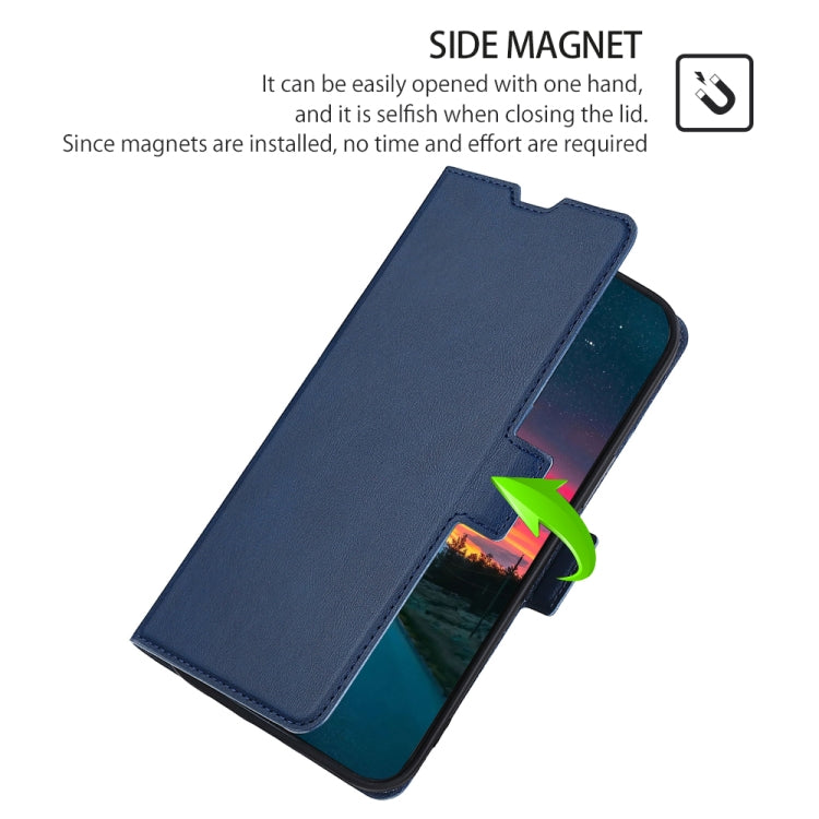 For Doogee X95 Ultra-thin Voltage Side Buckle PU + TPU Leather Phone Case(Blue) - More Brand by PMC Jewellery | Online Shopping South Africa | PMC Jewellery | Buy Now Pay Later Mobicred