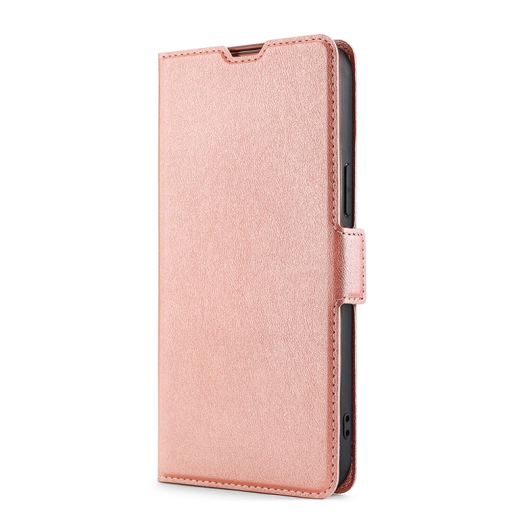 For Blackview A60 Pro Ultra-thin Voltage Side Buckle PU + TPU Leather Phone Case(Rose Gold) - More Brand by PMC Jewellery | Online Shopping South Africa | PMC Jewellery | Buy Now Pay Later Mobicred