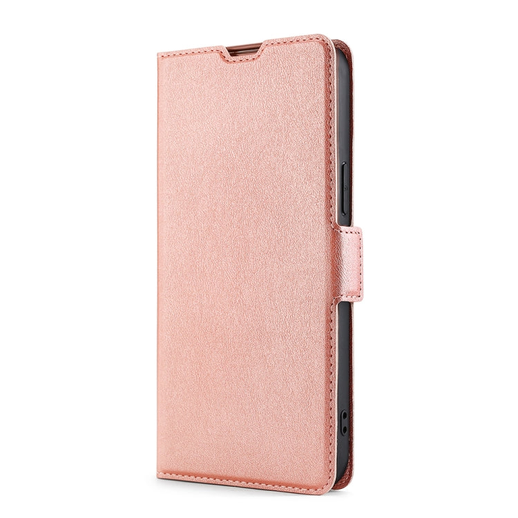 For Blackview A80 / A80S Ultra-thin Voltage Side Buckle PU + TPU Leather Phone Case(Rose Gold) - More Brand by PMC Jewellery | Online Shopping South Africa | PMC Jewellery | Buy Now Pay Later Mobicred