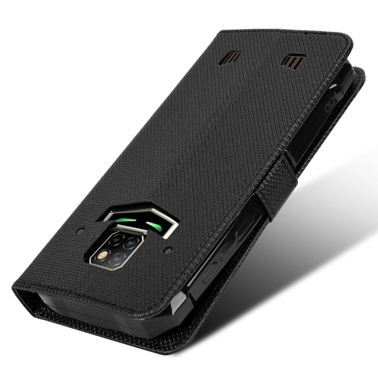 For Doogee S88 Pro / S88 Plus Diamond Texture Leather Phone Case(Black) - Doogee Cases by PMC Jewellery | Online Shopping South Africa | PMC Jewellery | Buy Now Pay Later Mobicred