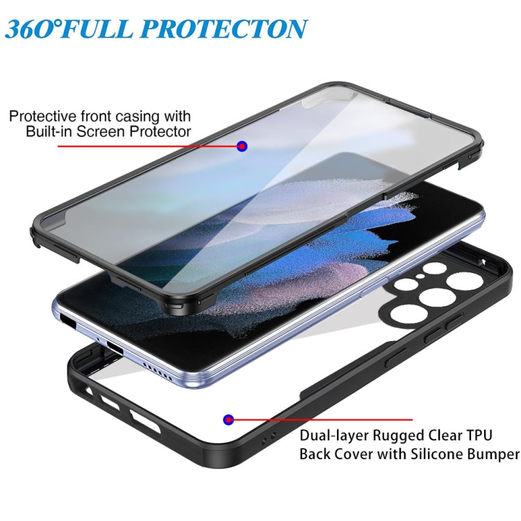 For Samsung Galaxy S22 Ultra 5G Acrylic + TPU 360 Degrees Full Coverage Shockproof Phone Case(Purple) - Galaxy S22 Ultra 5G Cases by PMC TechLife | Online Shopping South Africa | PMC TechLife