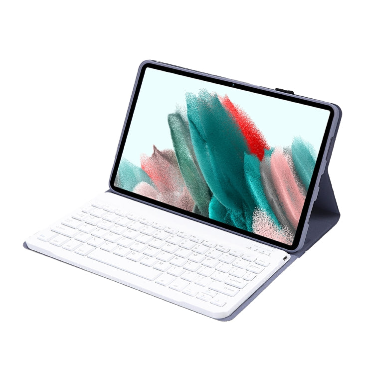A08 Candy Color Ultra Thin Bluetooth Keyboard Leather Case For Samsung Galaxy Tab A8 10.5 2021 SM-X200 / SM-X205(Purple) - Samsung Keyboard by PMC TechLife | Online Shopping South Africa | PMC TechLife