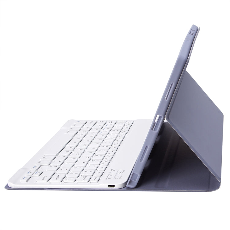 A08B Candy Color Bluetooth Keyboard Leather Case with Pen Slot For Samsung Galaxy Tab A8 10.5 2021 SM-X200 / SM-X205(Purple) - Samsung Keyboard by PMC TechLife | Online Shopping South Africa | PMC TechLife