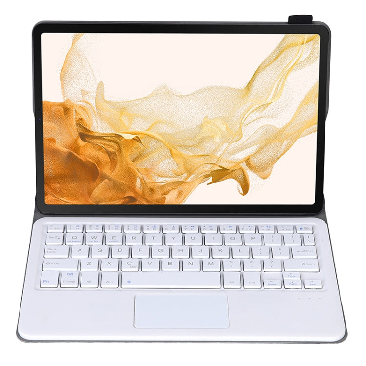 A700-A Ultra-thin Bluetooth Keyboard Leather Case with Touchpad For Samsung Galaxy Tab S8 11 inch SM-X700 / SM-X706(Gold) - Samsung Keyboard by PMC TechLife | Online Shopping South Africa | PMC TechLife