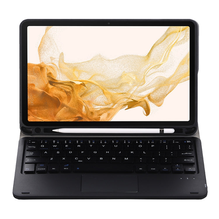 A700B-A Bluetooth Keyboard Leather Case with Pen Slot & Touchpad For Samsung Galaxy Tab S8 11 inch SM-X700 / SM-X706(Blue) - Samsung Keyboard by PMC TechLife | Online Shopping South Africa | PMC TechLife