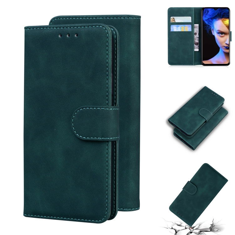 For Blackview A60 Skin Feel Pure Color Flip Leather Phone Case(Green) - More Brand by PMC Jewellery | Online Shopping South Africa | PMC Jewellery | Buy Now Pay Later Mobicred