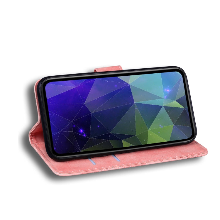 For Blackview A60 Pro Skin Feel Pure Color Flip Leather Phone Case(Pink) - More Brand by PMC TechLife | Online Shopping South Africa | PMC TechLife | Buy Now Pay Later Mobicred